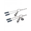 Fifty Shades Darker At Mercy Chained Nipple Clamps - Silver