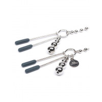 Fifty Shades Darker At Mercy Chained Nipple Clamps - Silver